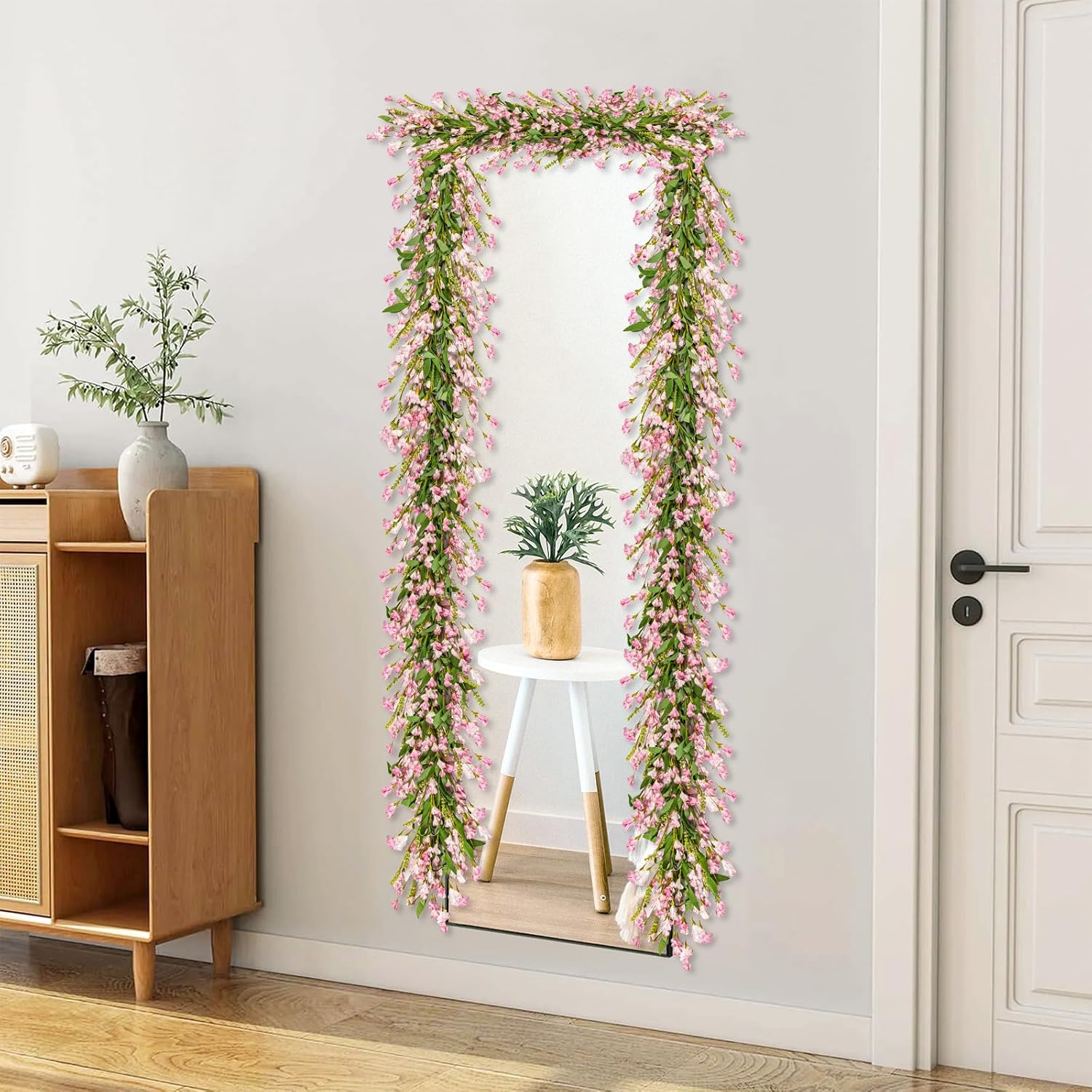 Pink Spring Garland for Home Decor