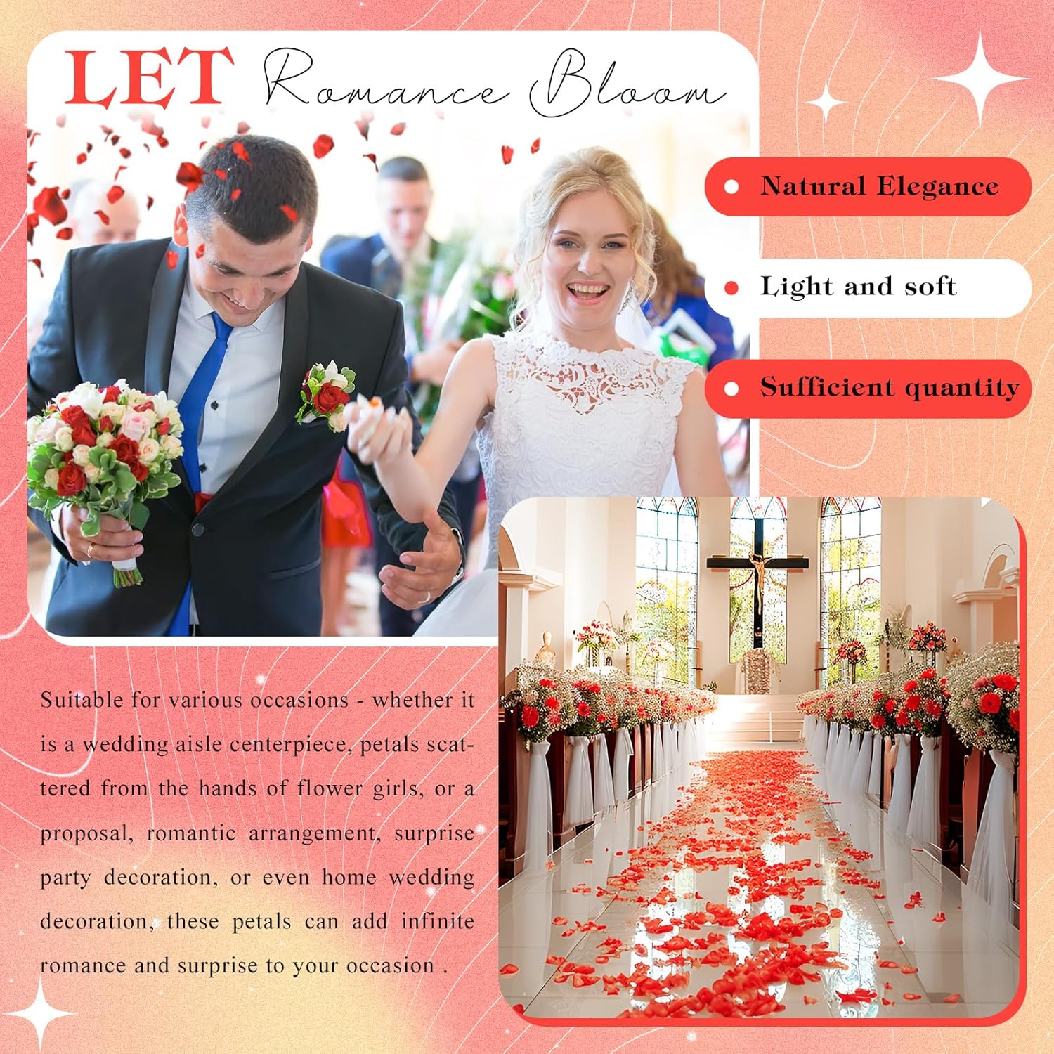 2500PCS Natural Red Hydrangea Petals for Wedding Aisle and Proposals