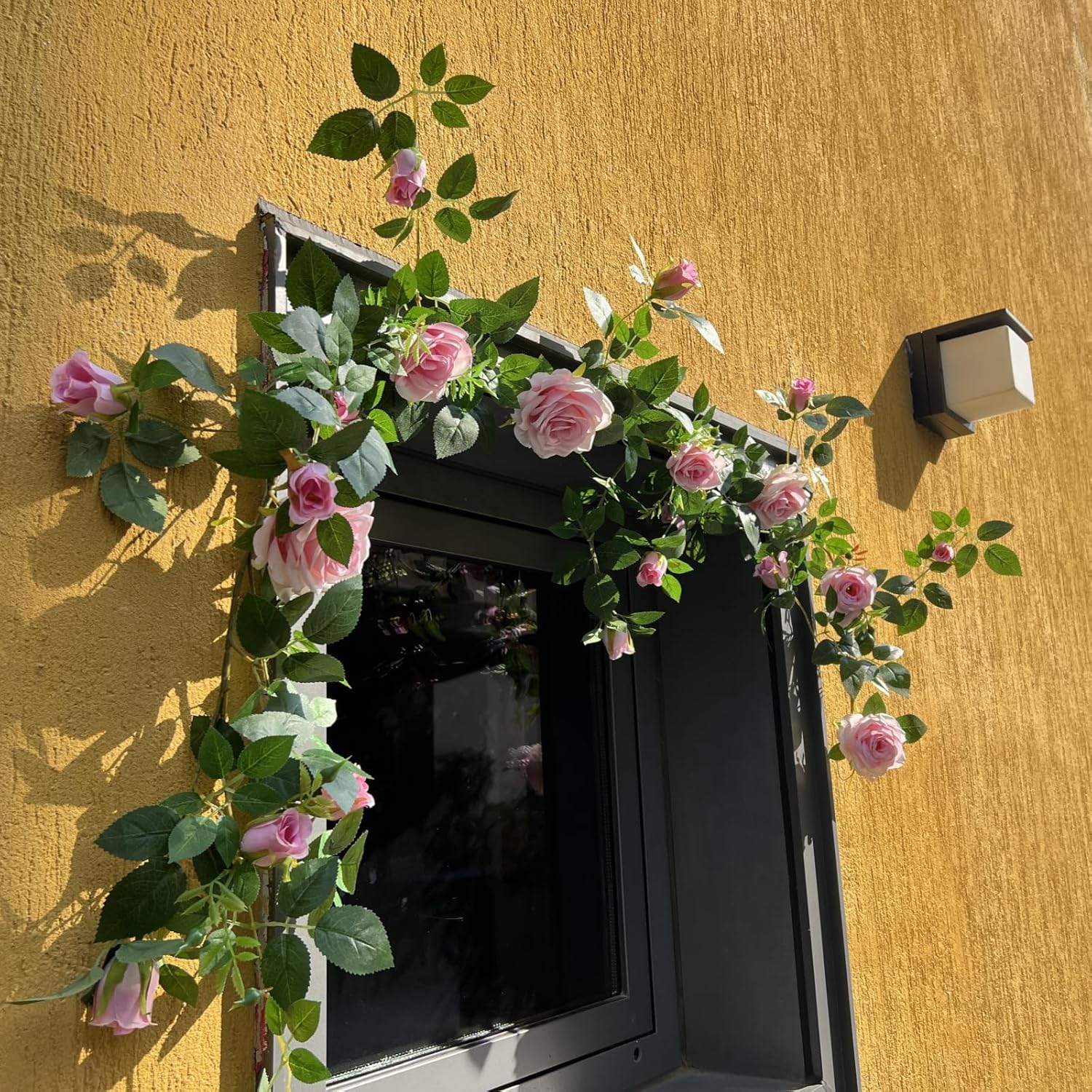 59FT Bendable Rose Garland for Home Decor Pink