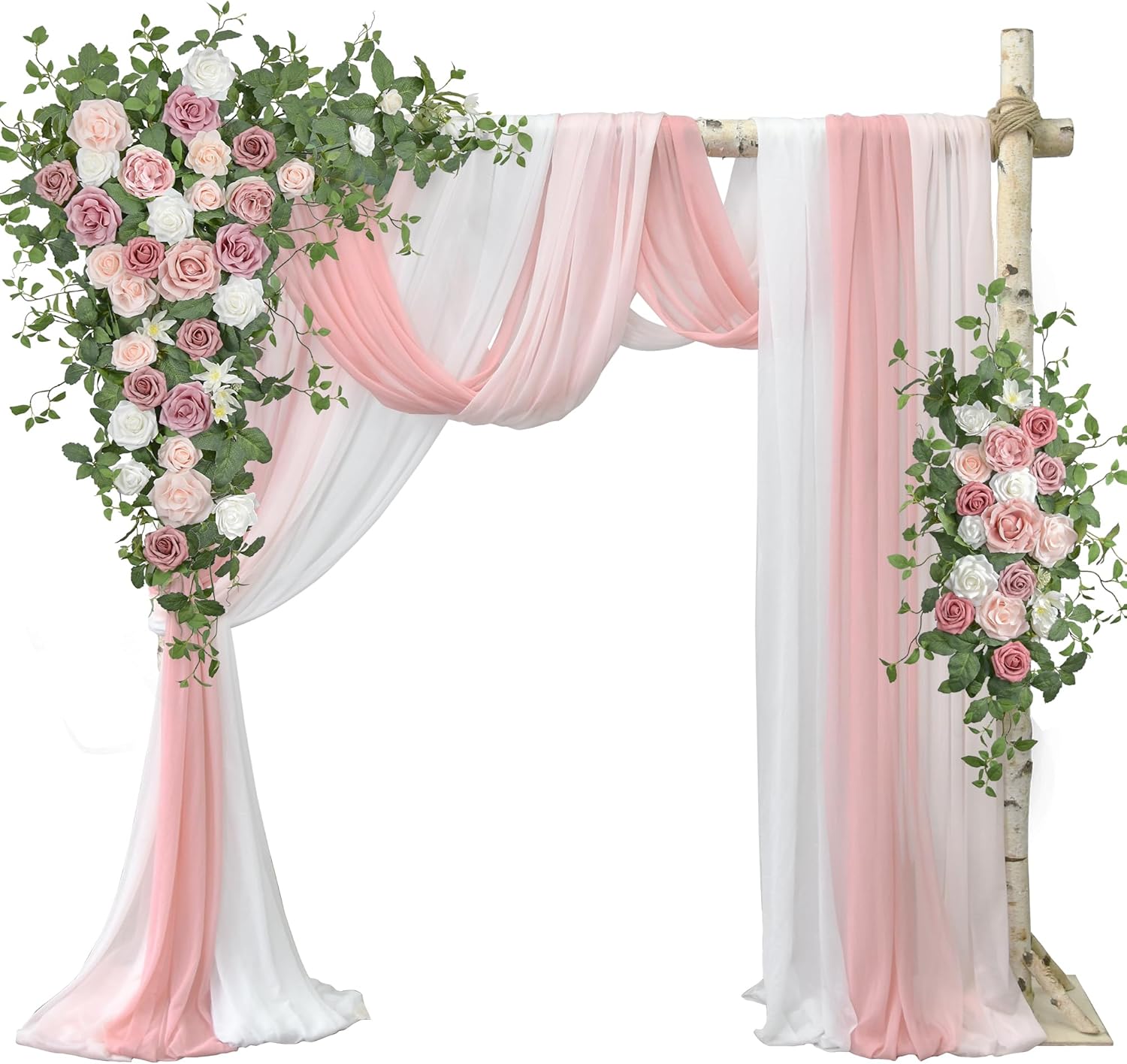 Tings Time Arch Flowers with Drapes Kit Set of 5