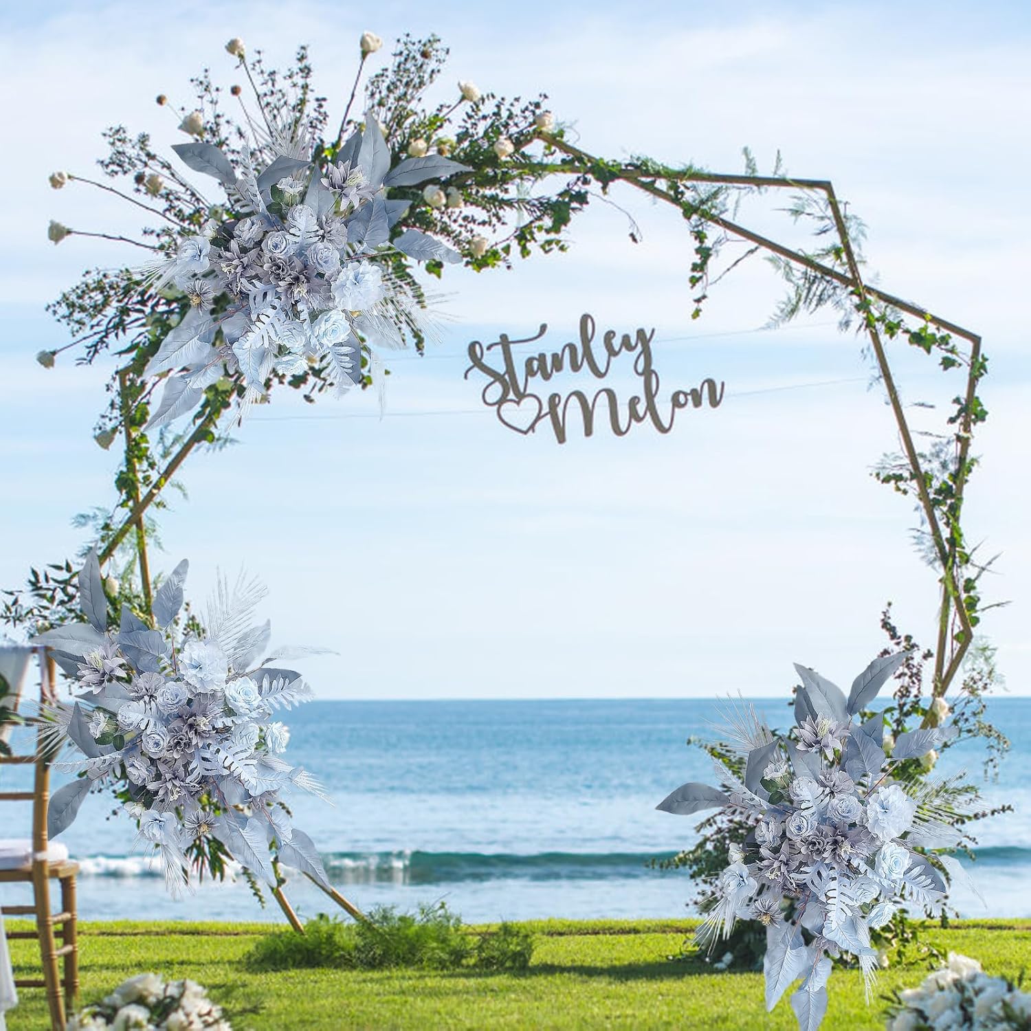 Marooma Artificial Wedding Arch Flowers 374 Inch Silk Decor