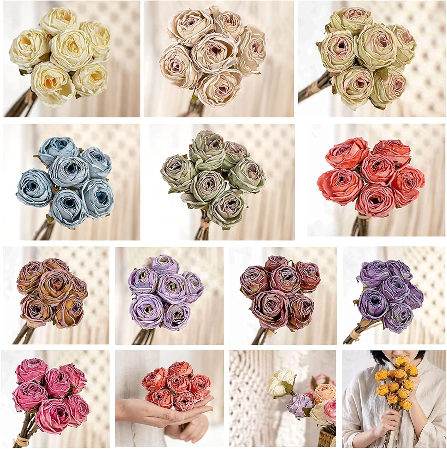 Elegant Artificial Roses for Wedding Bouquets and Home Decor