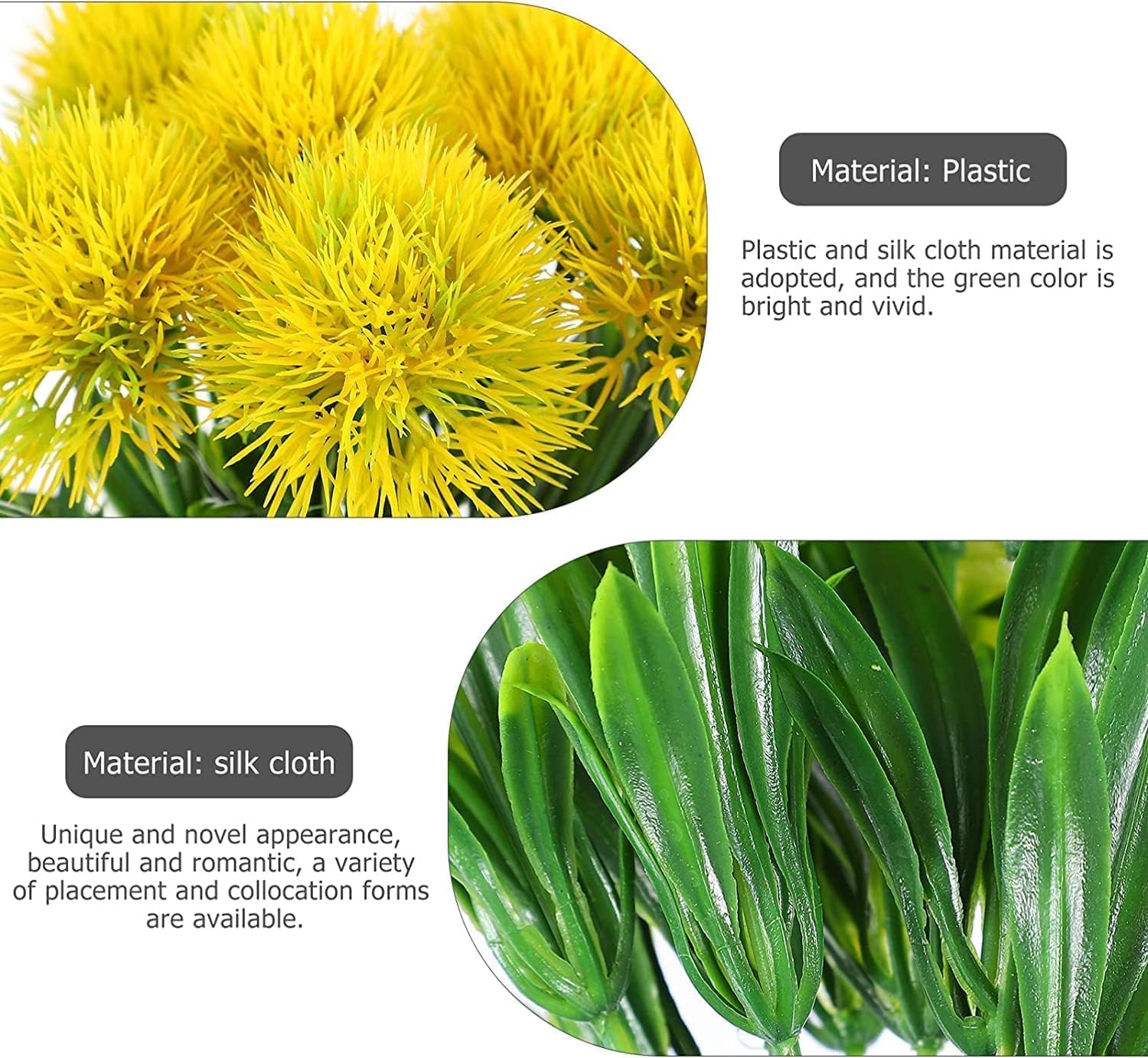 Artificial Flowers 10pcs Fake Bouquet Chrysanthemum Decor