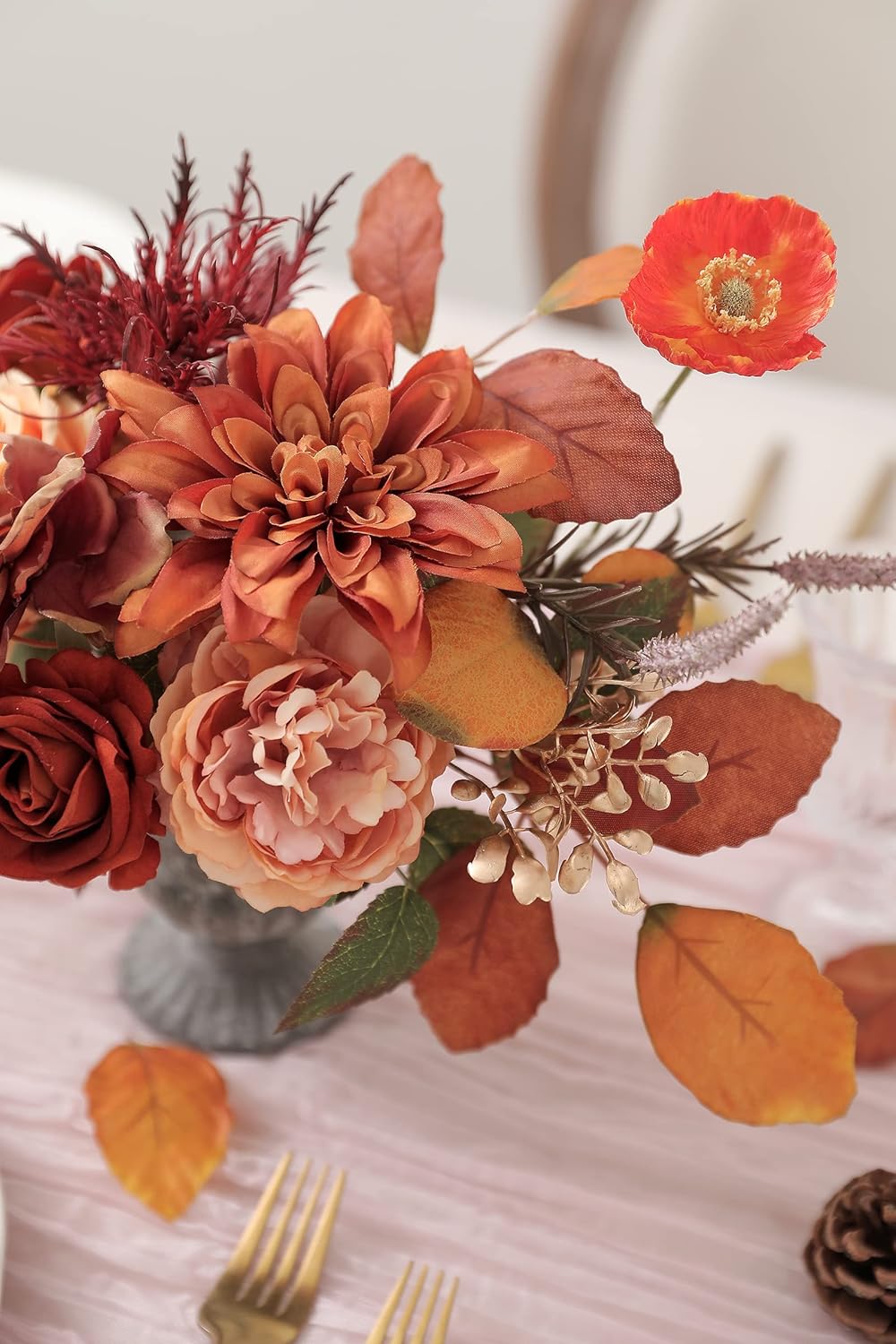 YYHUAWU Artificial Flowers Combo Box for DIY Decorations