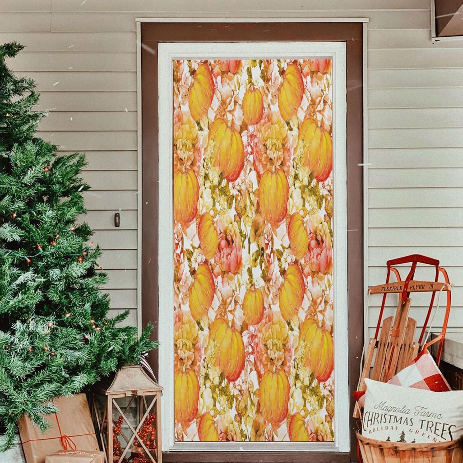 Susiyo Christmas Door Cover Decoration 32x79 in