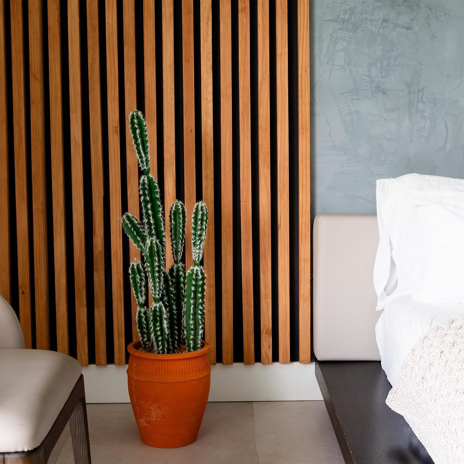 Nearly Natural 41in Artificial Cactus in Terracotta Planter