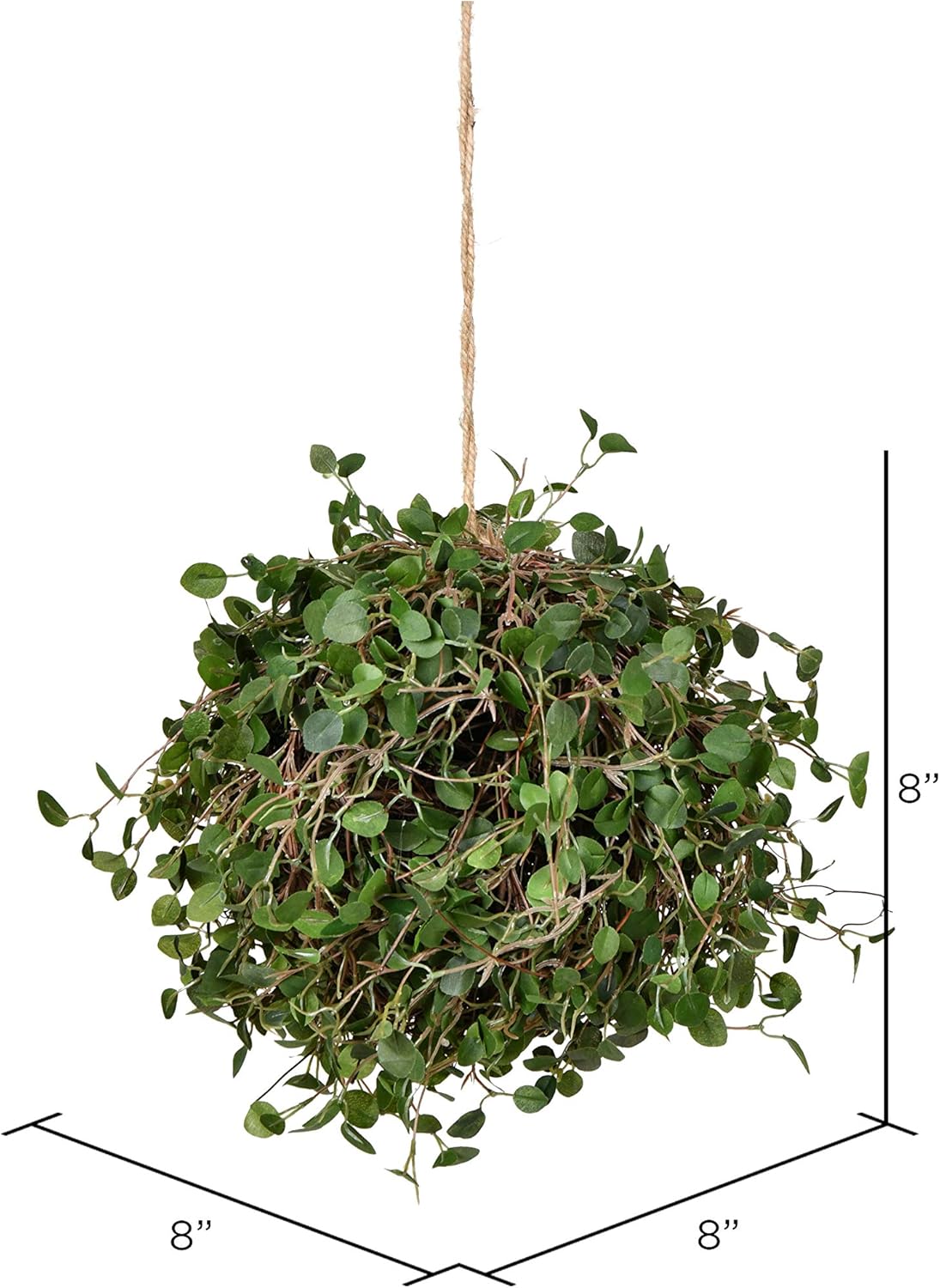 Vickerman 8 Inch Artificial Angel Vine Kissing Ball