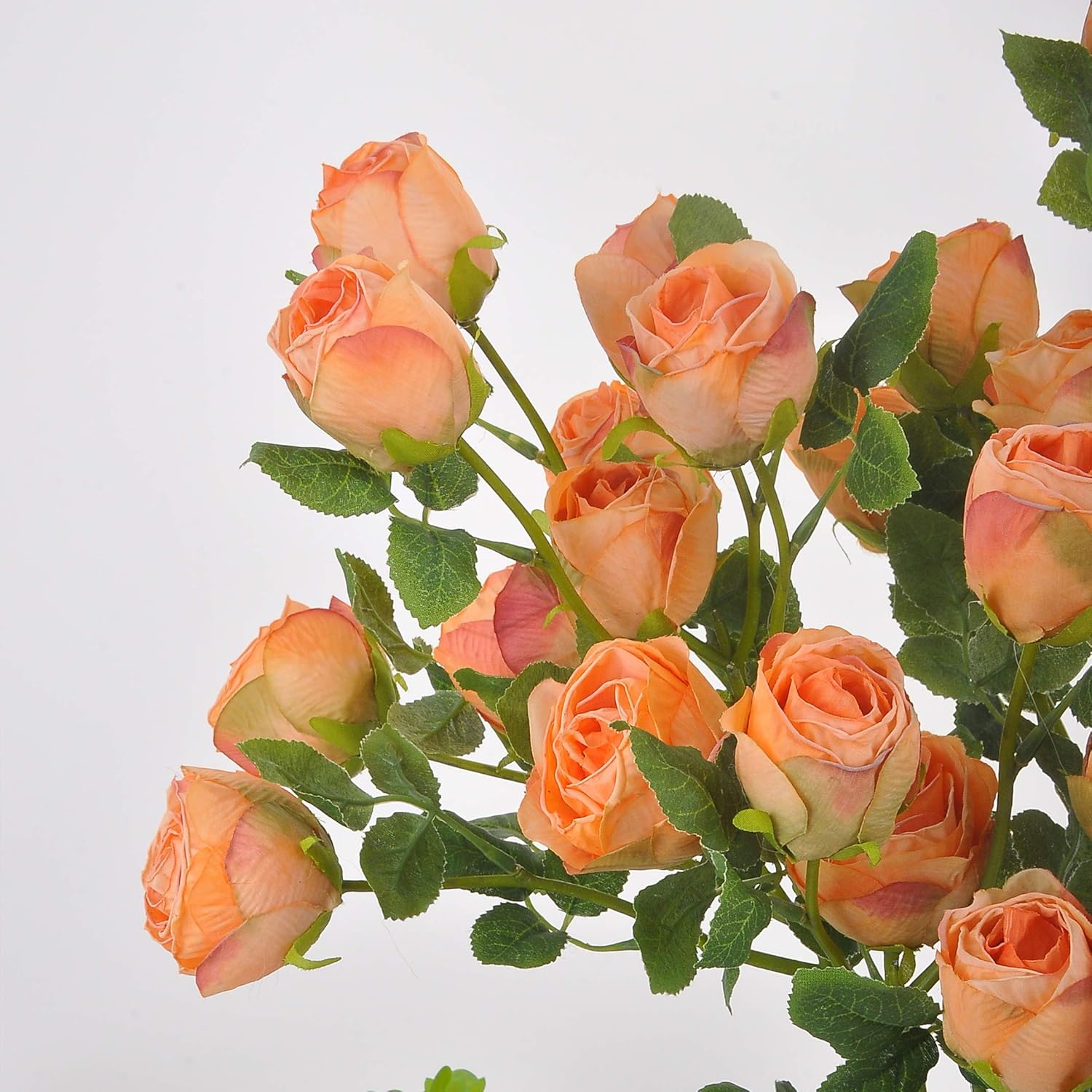 Dried Flower Artificial Rose 6pcs 24 Inch Long Stem Set