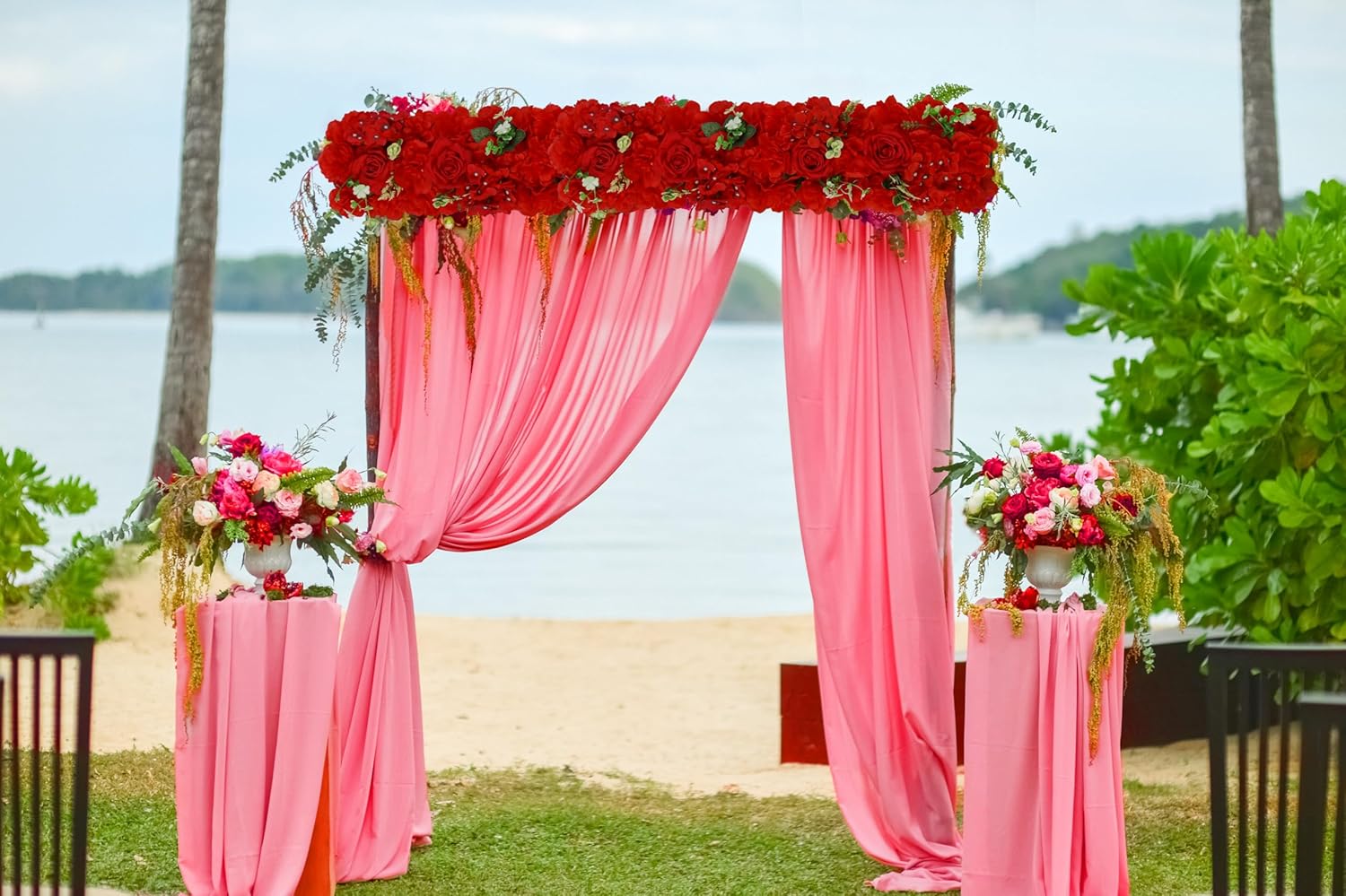 Wedding Arch Artificial Flowers Panels 10Pack