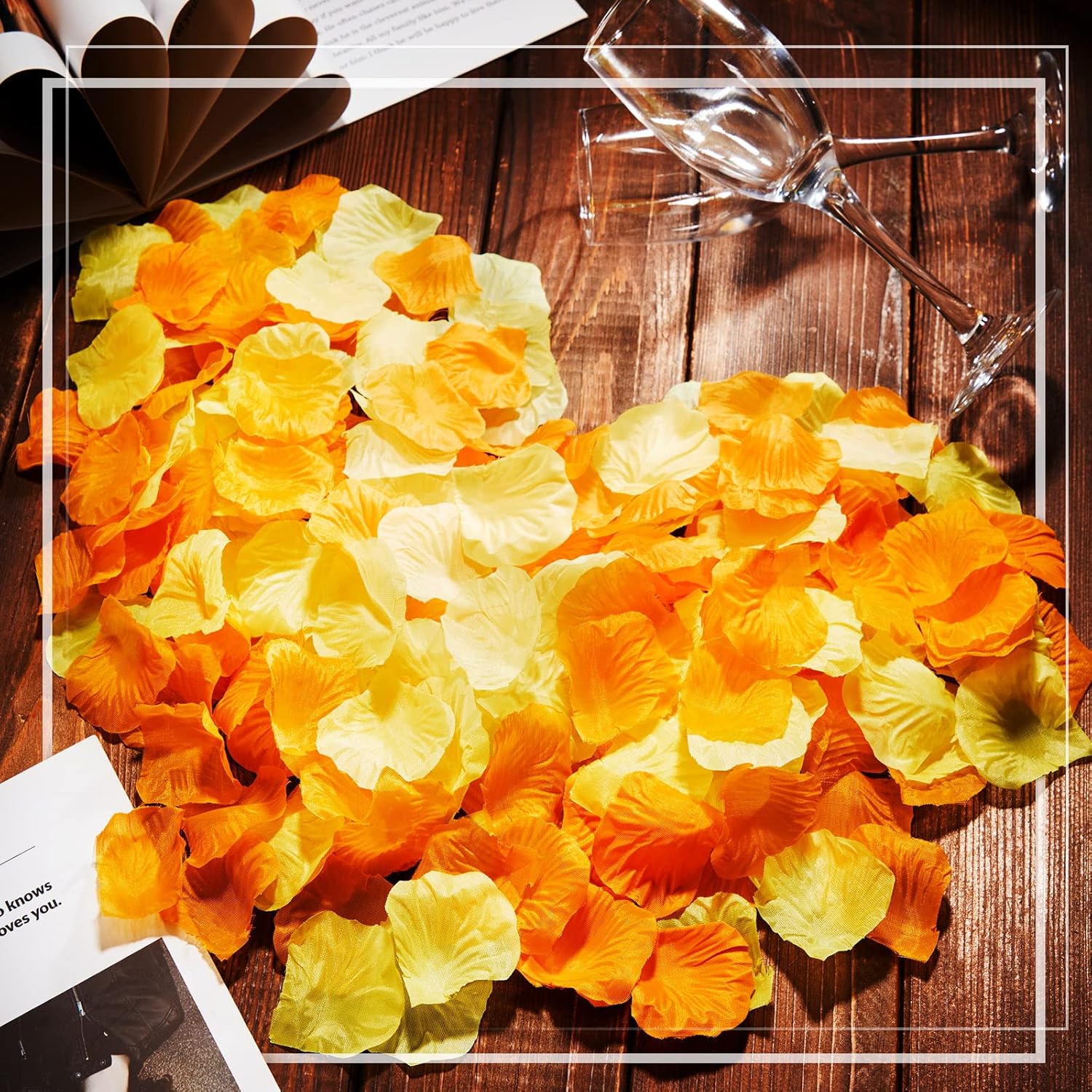 Giegxin 2000 Pcs Artificial Rose Petals for Wedding Decorations