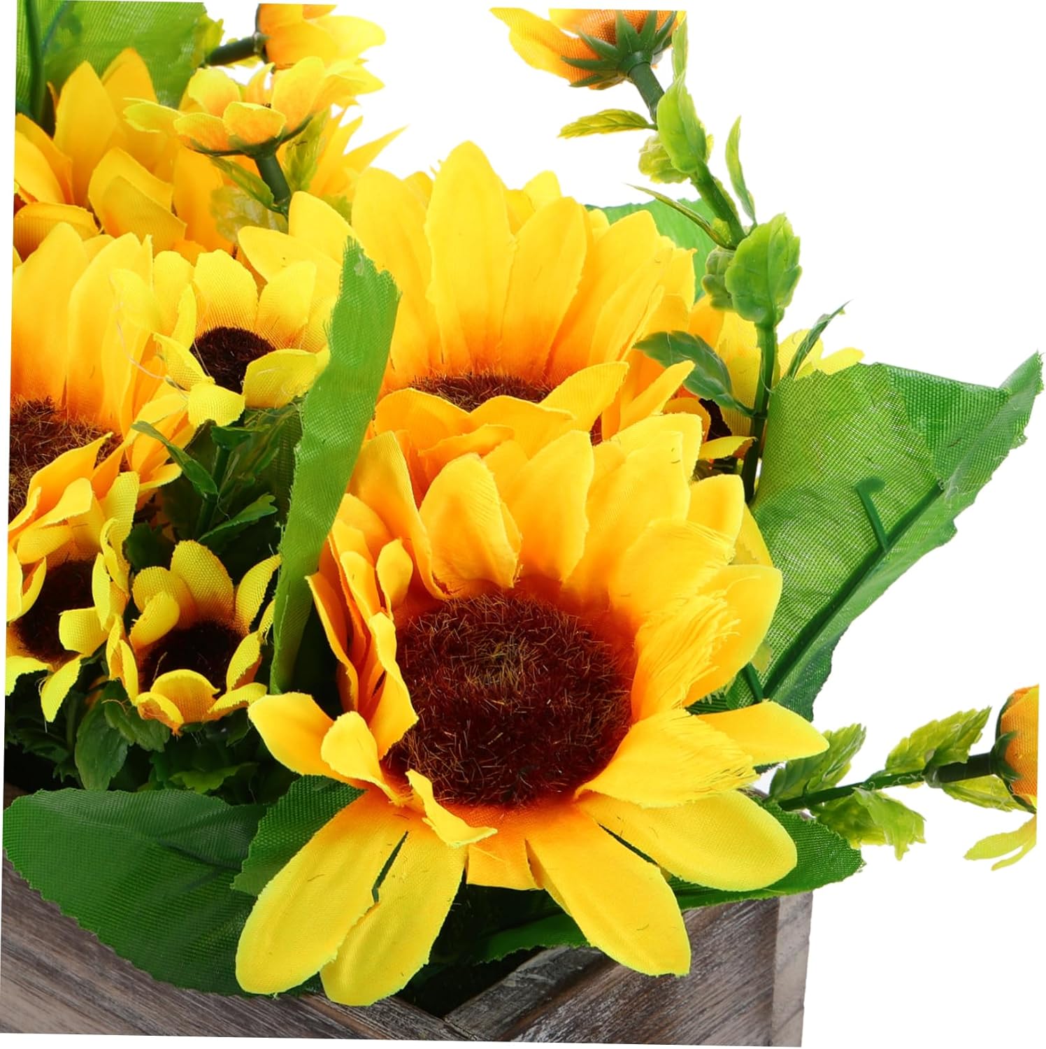 Artificial Sunflower Potted Plant for Shelf Decor