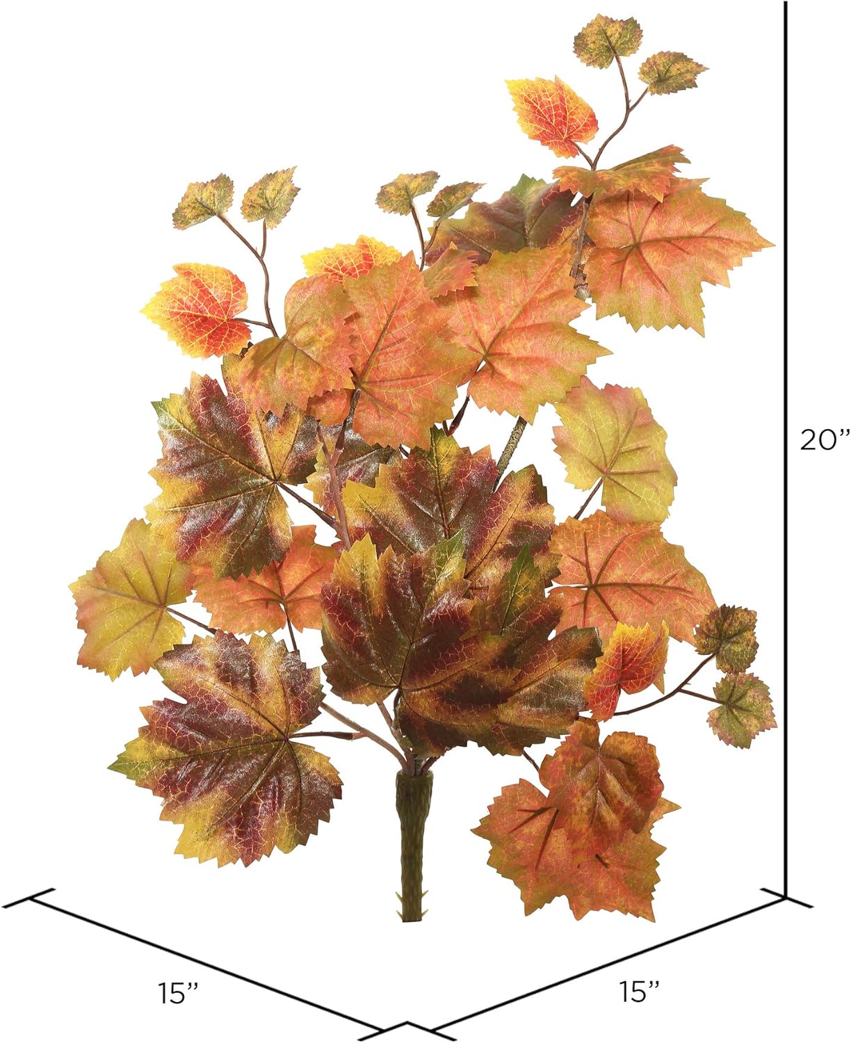 Vickerman 20 Inch Artificial Autumn Grape Leaf