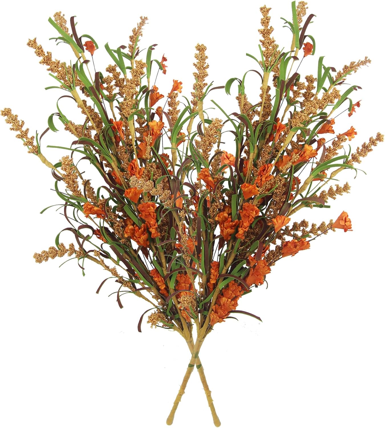 CISDUEO 2 Pcs Artificial Fall Flowers Bouquet Decor
