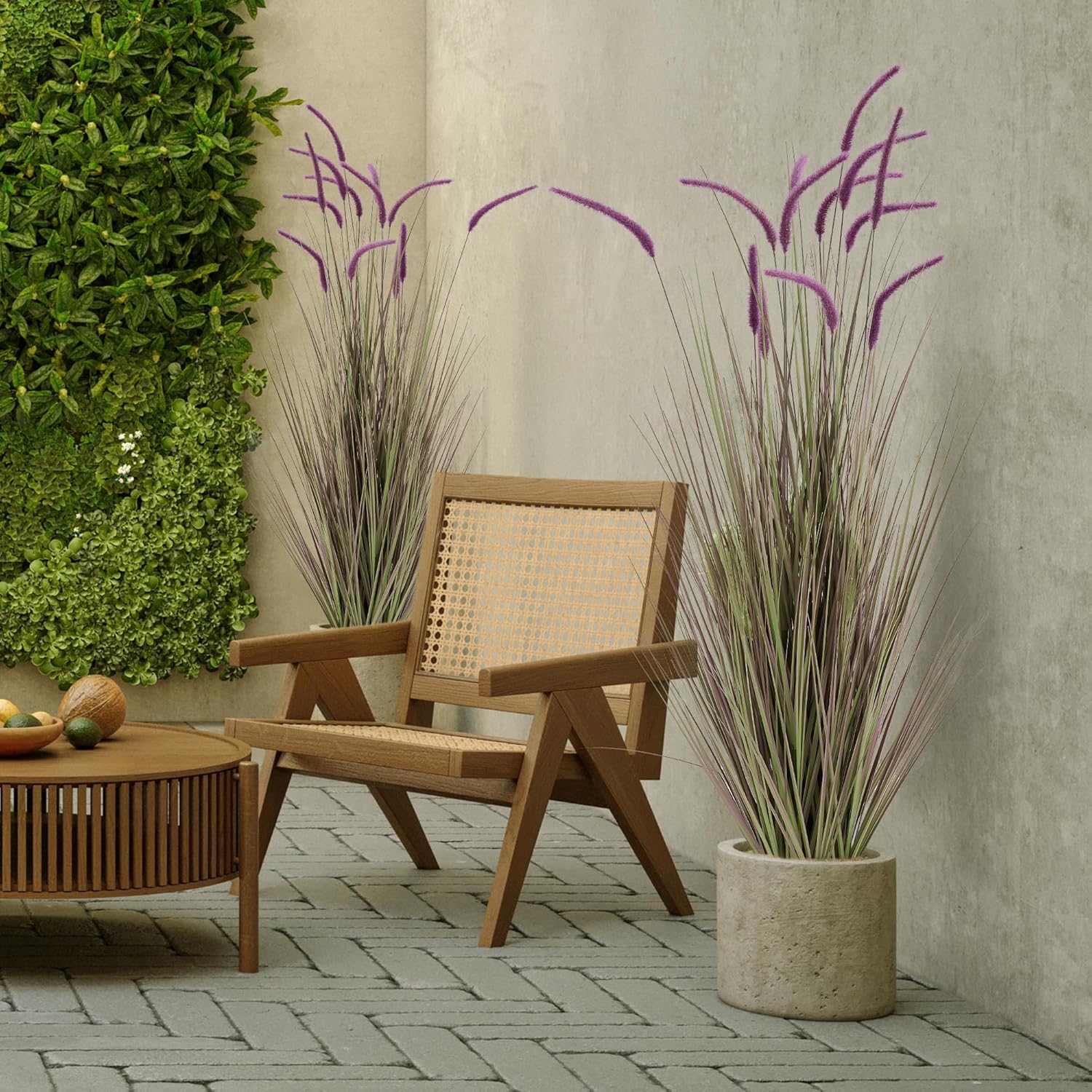 KOL 5ft Purple Horsetail Artificial Grass Plant
