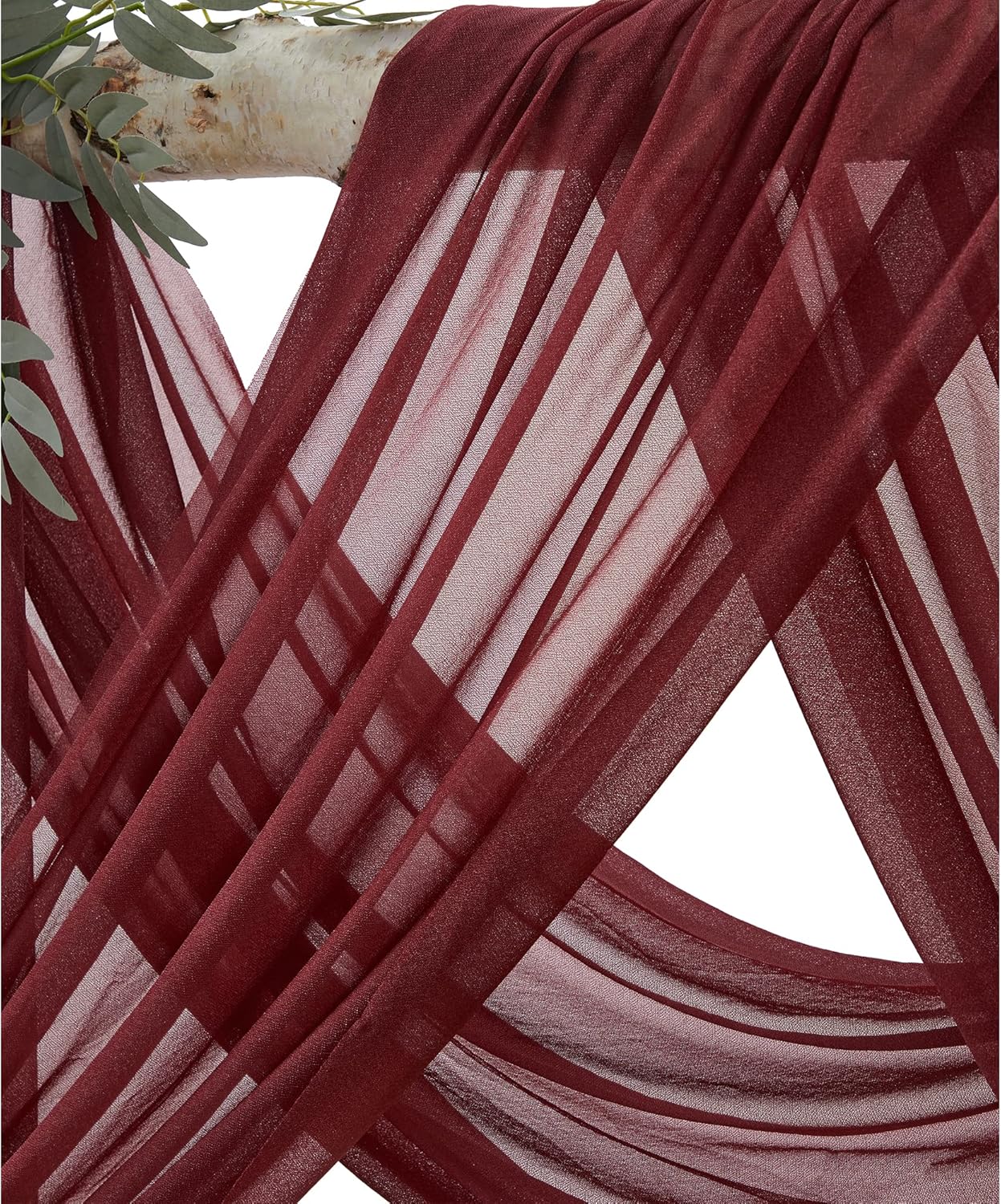 WEDFLOR Wedding Arch Flowers with Drapes Kit Pack of 4