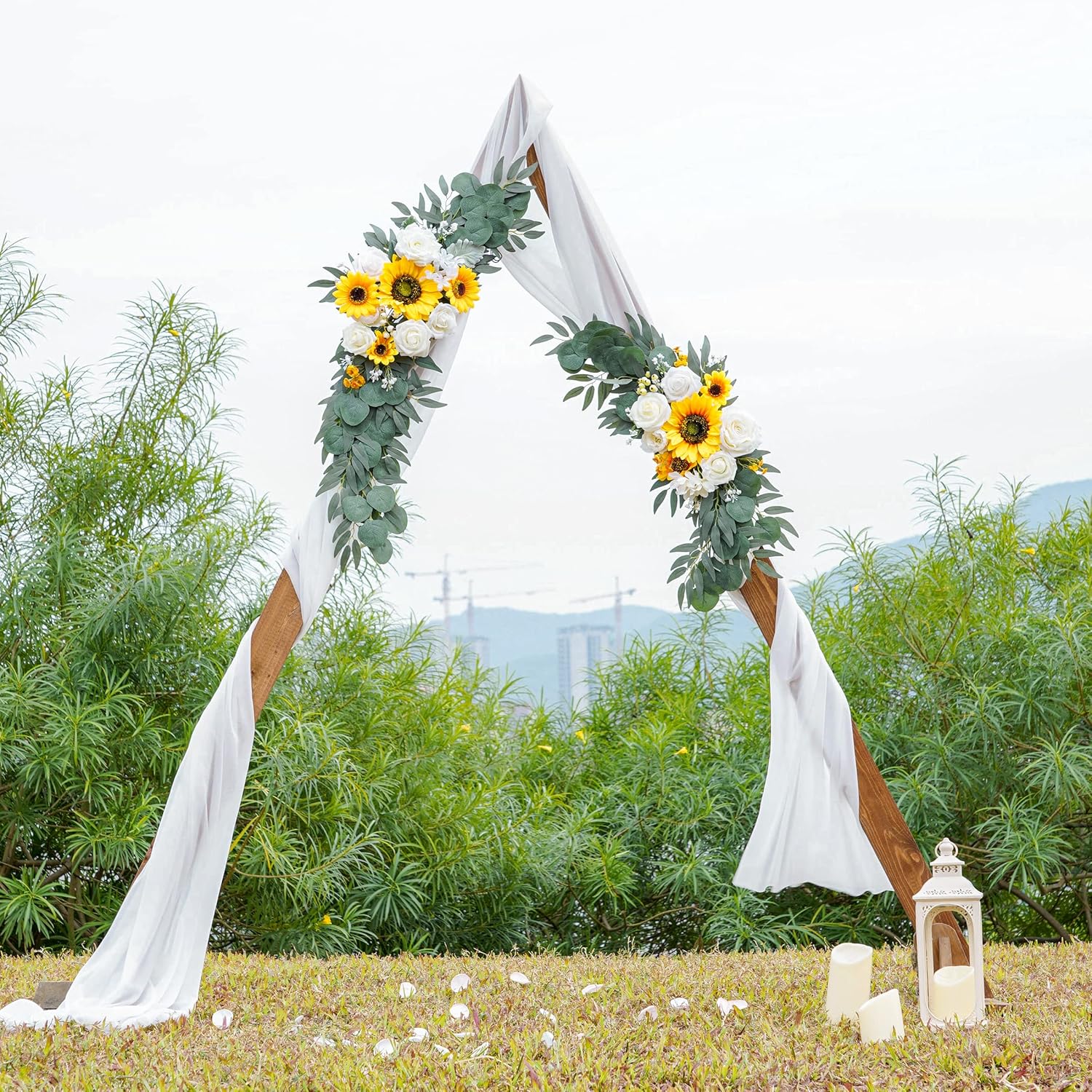 Ponatia Artificial Wedding Arch Flowers Pack of 2