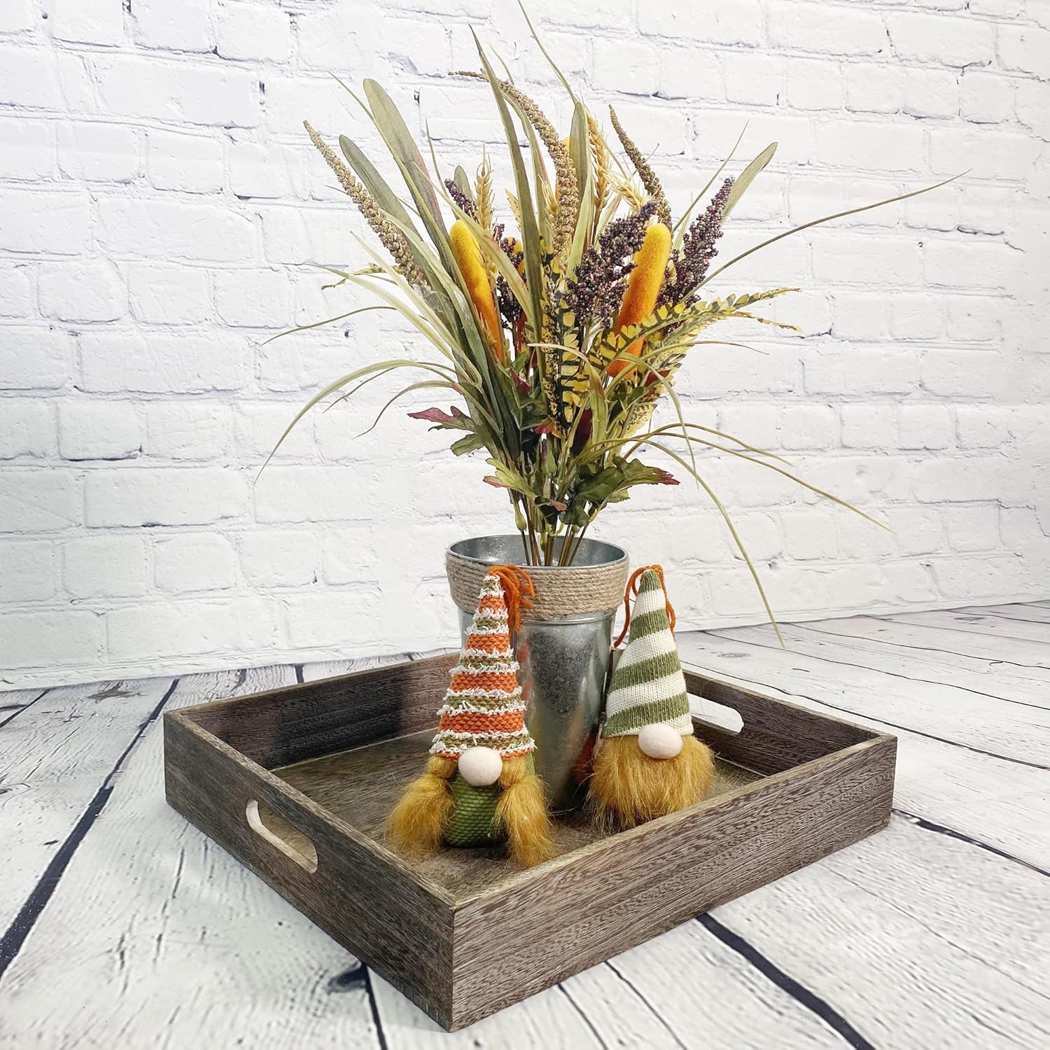 Admired By Nature 14 Stems Artificial Cattail Fall Decor Set