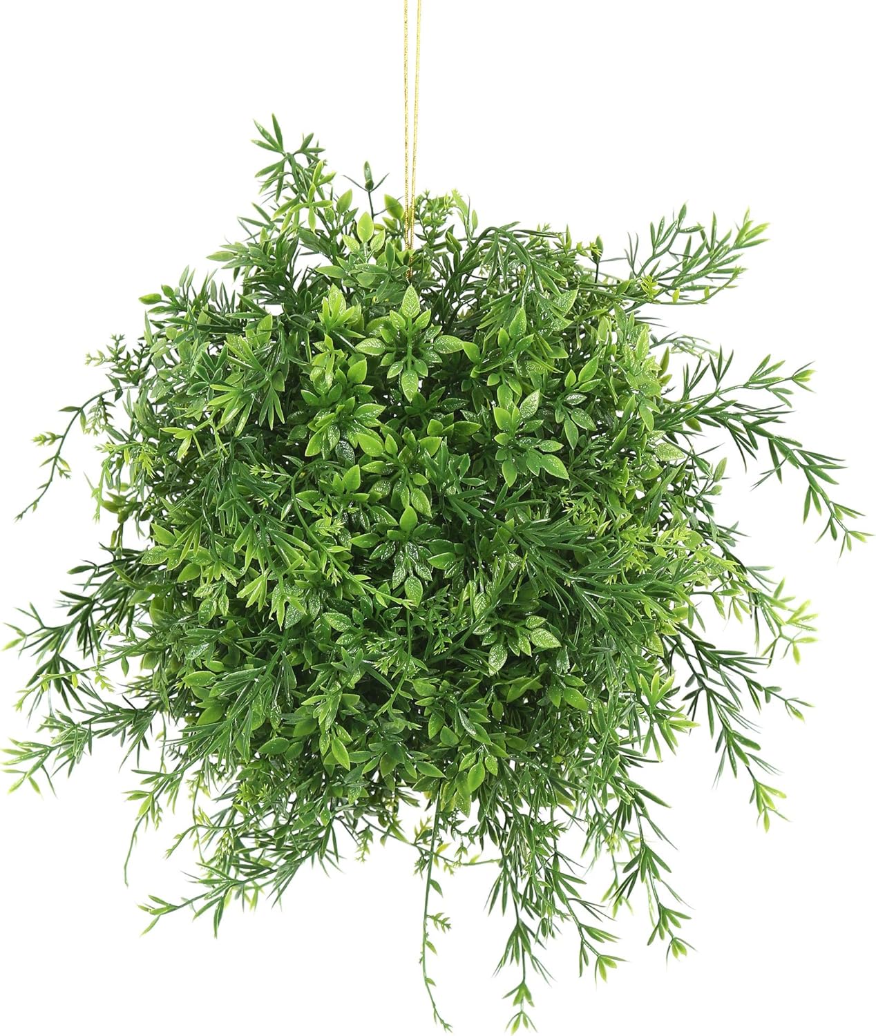 Vickerman Artificial Green Bamboo Leaf Ball 8