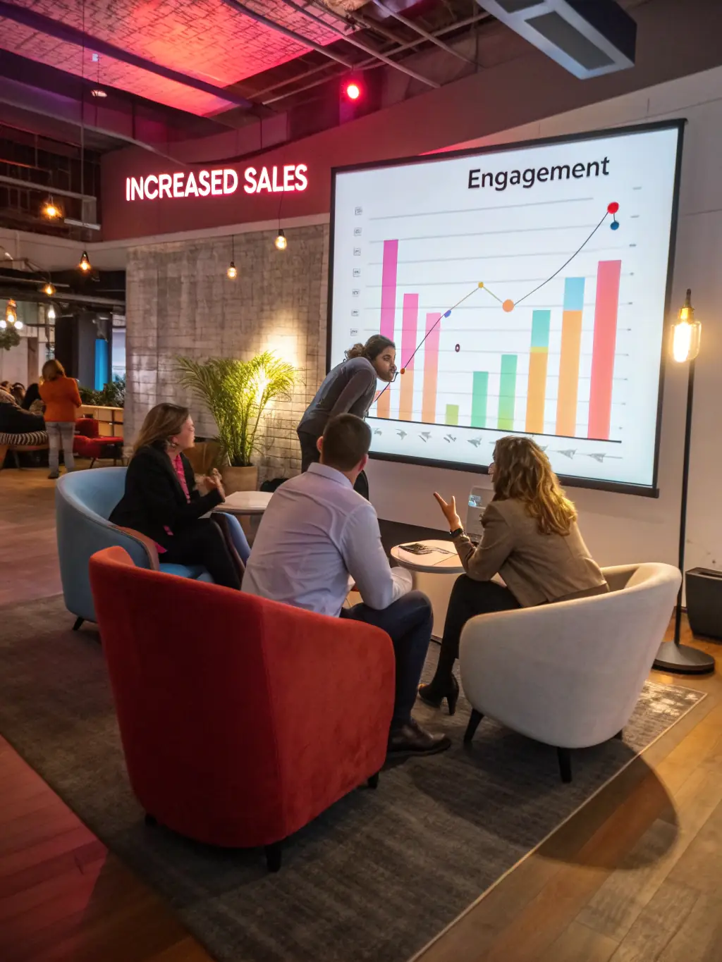 A visual representation of a successful e-commerce platform revamp project, highlighting increased user engagement and sales.